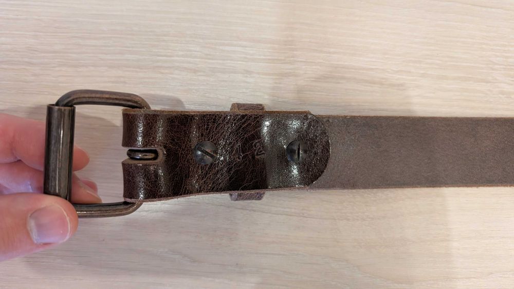 Ремінь чоловічий Hanks Belts "The Rustic" — шкіра Full Grain, США, розмір 42
