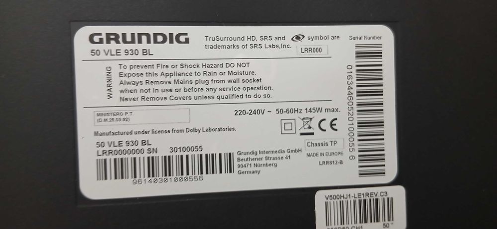 tv grundig 50 cali