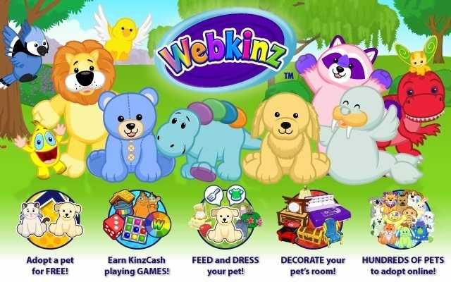 Питомцы открывающие вход в виртуальный мир от Webkinz.
