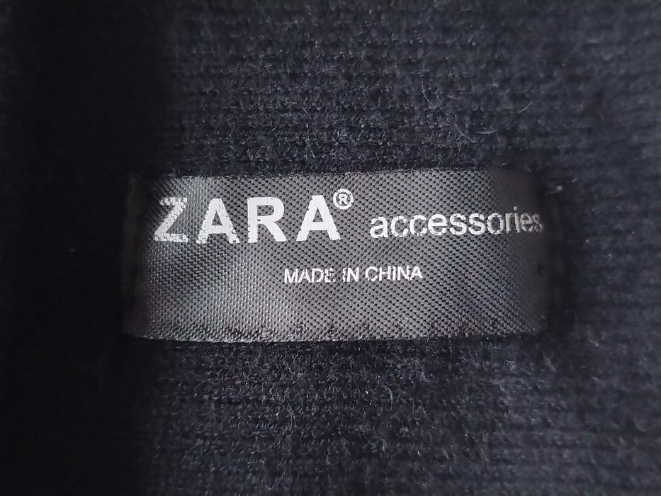 ZARA accessories czapka damska na zimę czarna jak nowa