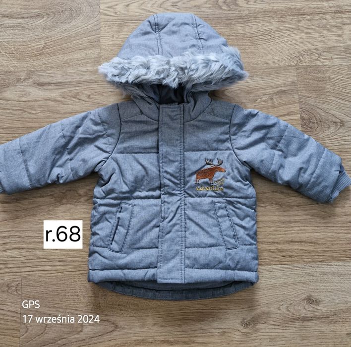 Kurtka zimowa chłopięca r.68