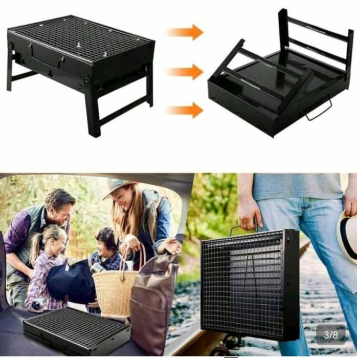 Grill Węglowy Turystyczny Ogrodowy
