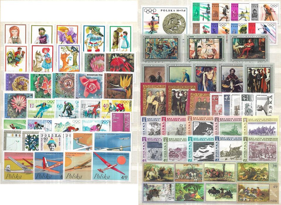 Rocznik 1968 ** czysty - znaczki pocztowe