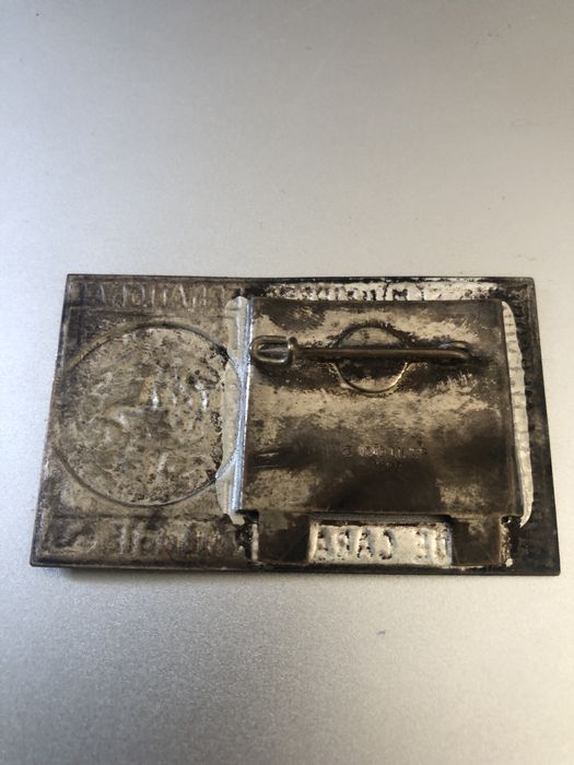 Placa antiga de seminario internacional