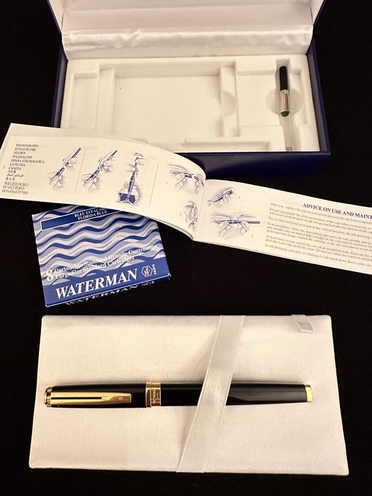 Перьевая ручка Waterman Exception Slim Black GT