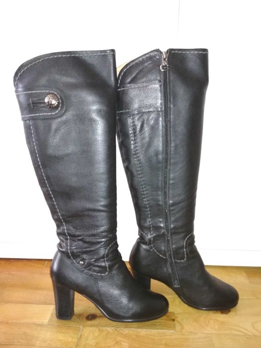 Botas de cano alto em pele - Gant