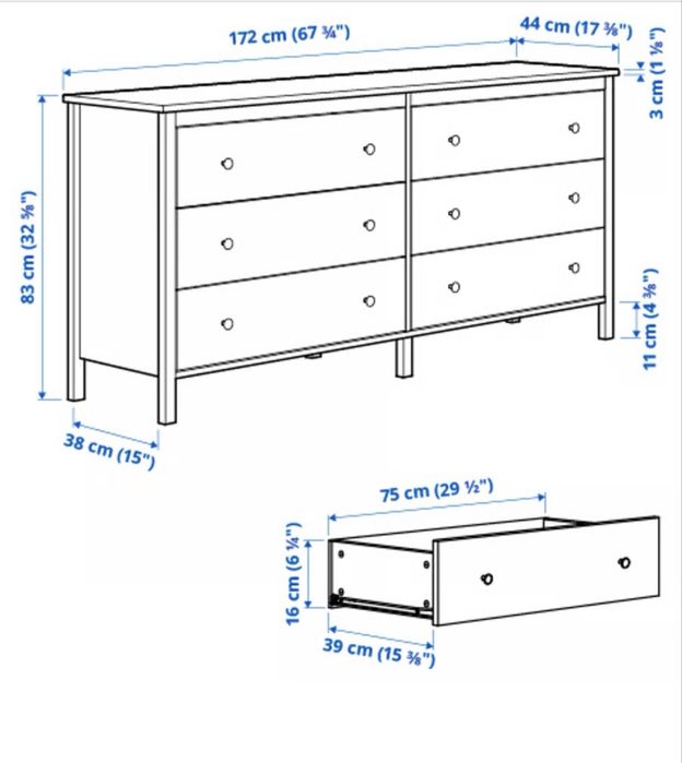 Komoda biała ikea