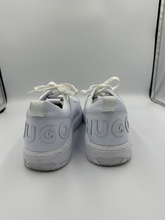 Sneakersy niskie białe Hugo 46 skóra ekologiczna