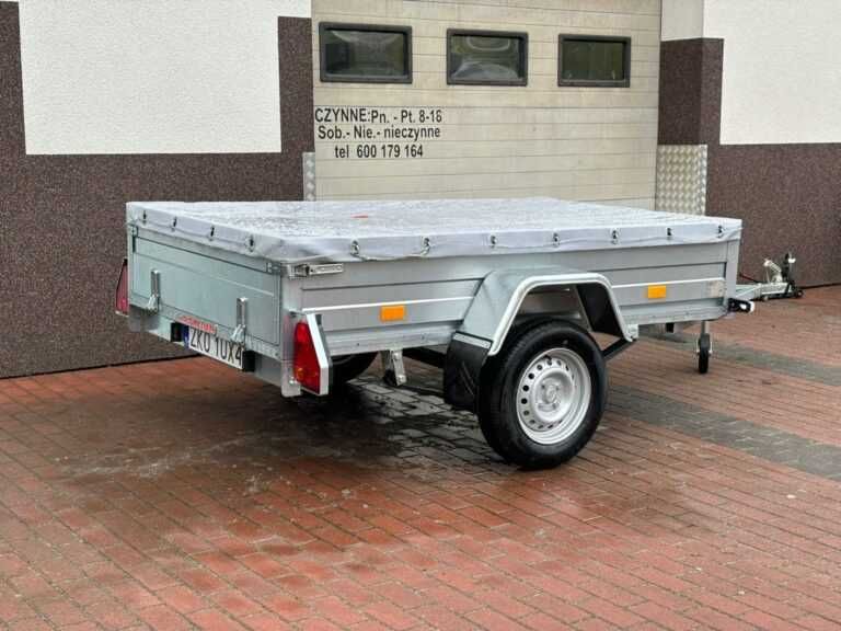 Przyczepy Lawety Dłużyca wypożyczalnia wynajem Koszalin Konikowo