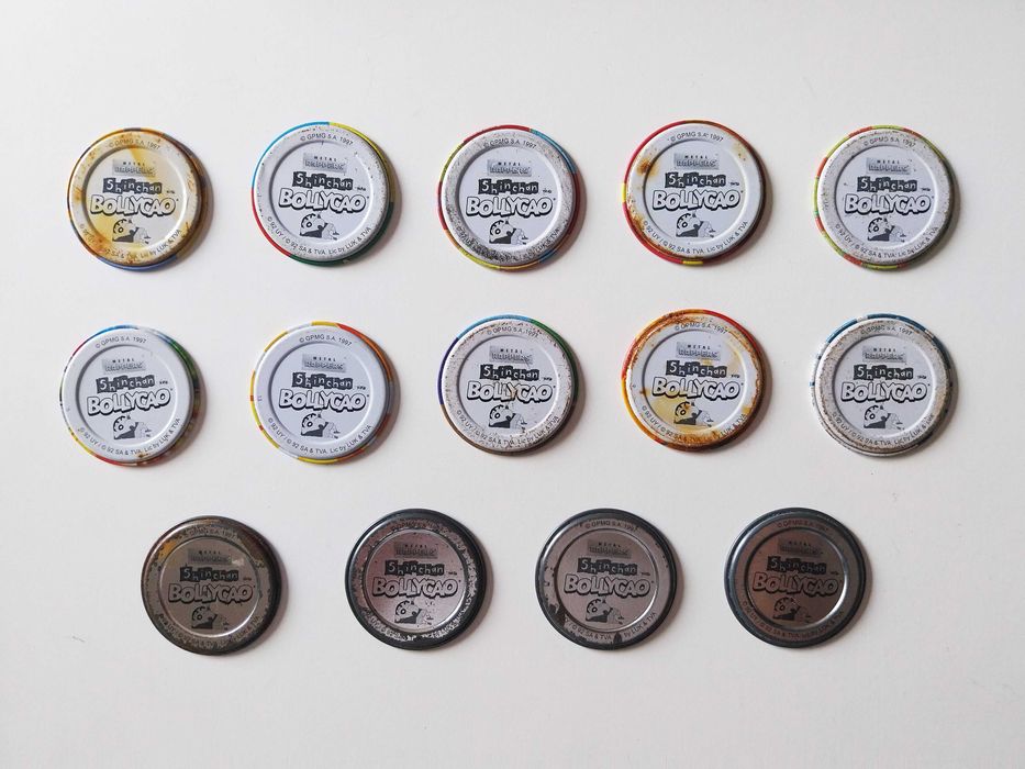 14 tazos SHINCHAN | Bollycao lote ou venda a vulso