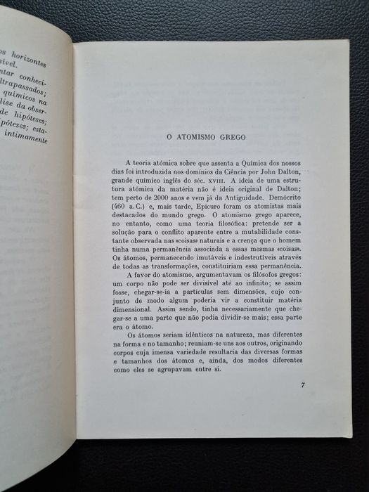 Química Da Teoria Atómica Dalton à Classificação Periódica Mendeleev
