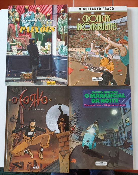 36 Albúns de Comès, Loisel, M. Prado, Bilal, e Cabanes