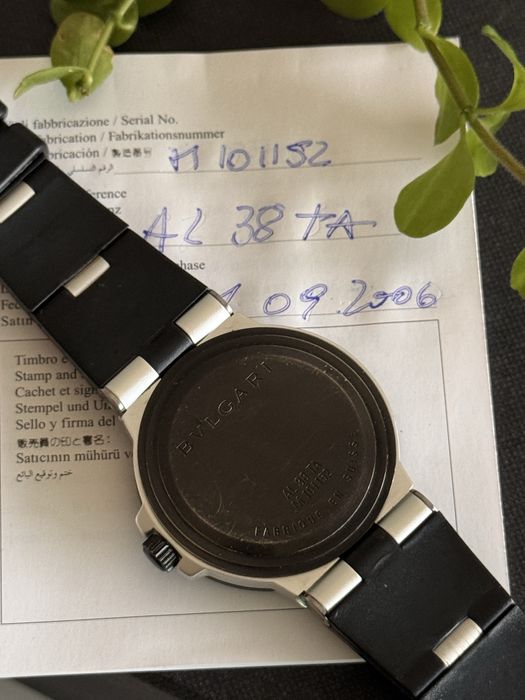 Bvlgari Diagono Aluminium Al38TA Full Set