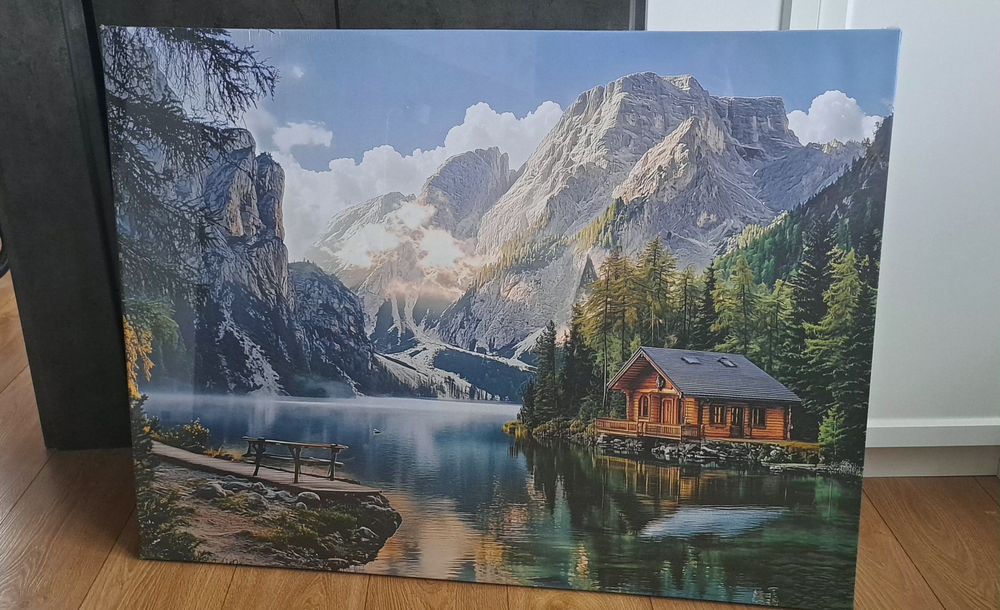 foto obraz na ramie drewnianej