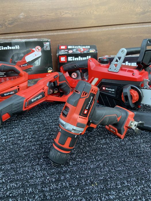 Zestaw elektronarzedzi einhell szlifierka piła wkretarka