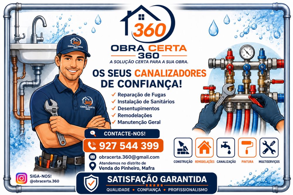 Canalizador em Venda do Pinheiro e Mafr