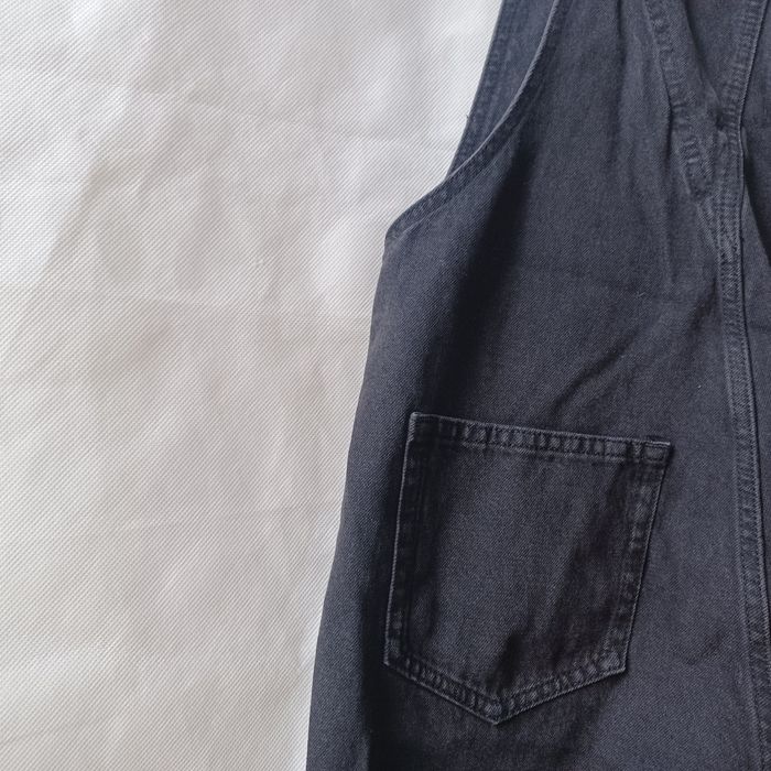 Ogrodniczki kombinezon czarne jeansowe dżinsowe XS 34 push up jeans