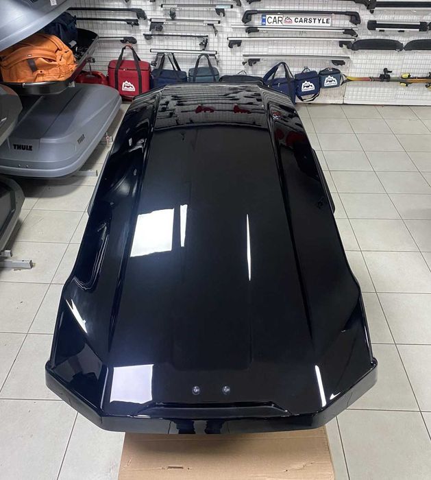 Бокс на дах авто Thule Motion 3 XL Low Black 216x89x35 см 400л БВ як Dynamic Exellence нові вживані вітринні автобокси чорний сірий глянець заниженний