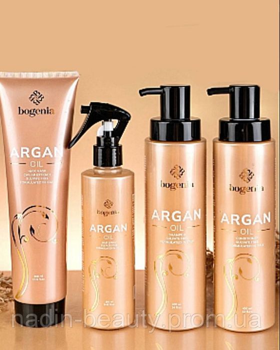 Набір Bogenia для волосся з маслом аргани шампунь, кондицiонер.