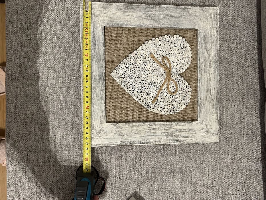 Piekny obraz serduszko handmade