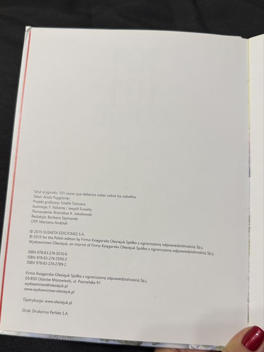 Książka - 101 ciekawostek. Konie – Olesiejuk