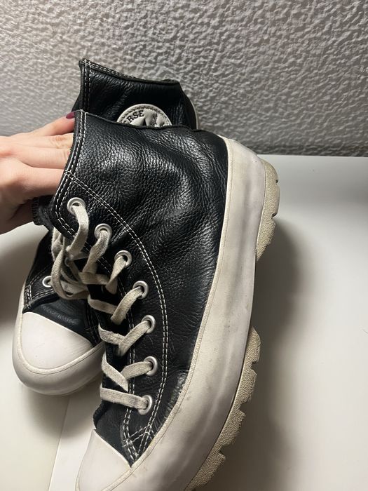 All Star Converse Plataforma Preta 38