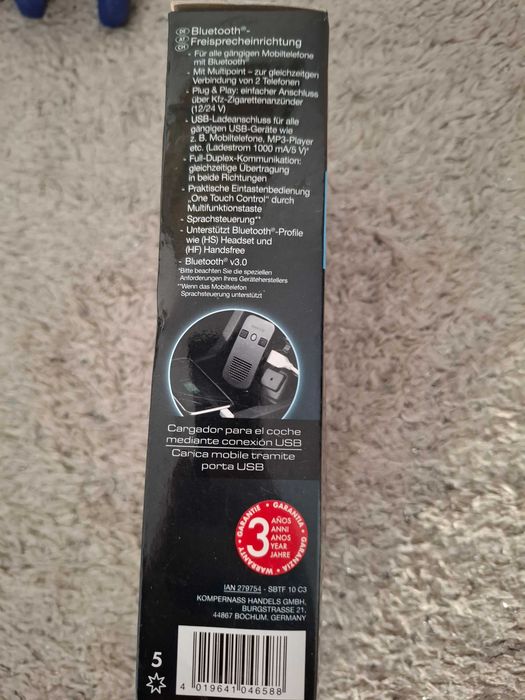 Dispositivo mãos-livres bluetooth Silvercrest