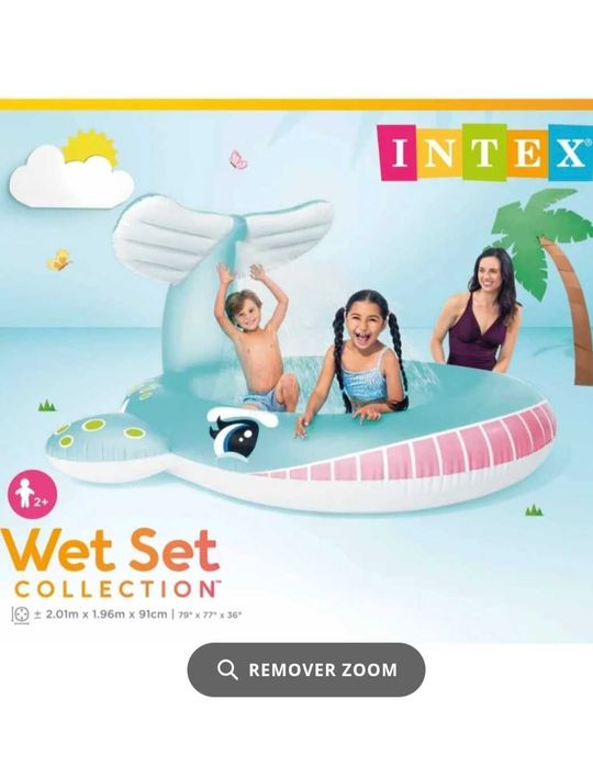 Piscina Intex criança (Baleia com chuveiro)