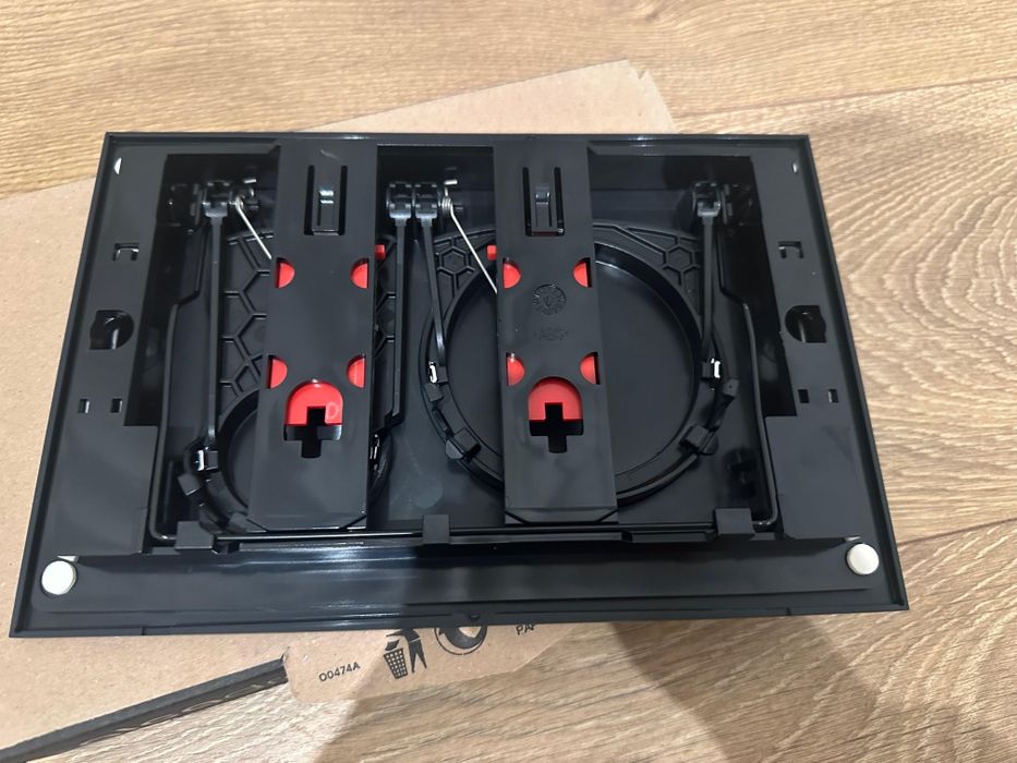 Conjunto de 2 placas de descarga preto mate NOVAS