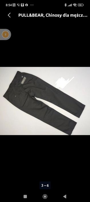 Pull&Bear Chinosy dla mężczyzn r.M