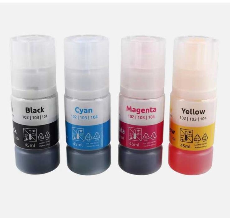Tintas Compatíveis Epson EcoTank 101-104 4x45ml