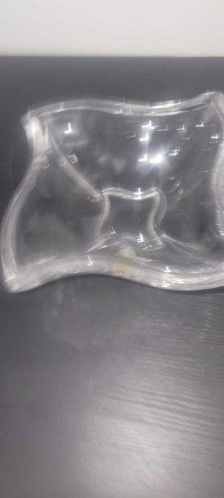 Taça / Cinzeiro em Cristal com Aplicação de Folha em Prata (13cm)
