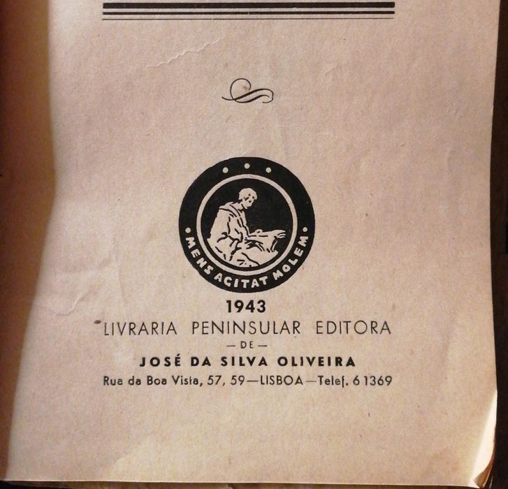 Livro Raro "Desistência" (1943) - Viriato Pimentel - Dedicatória Autógrafa