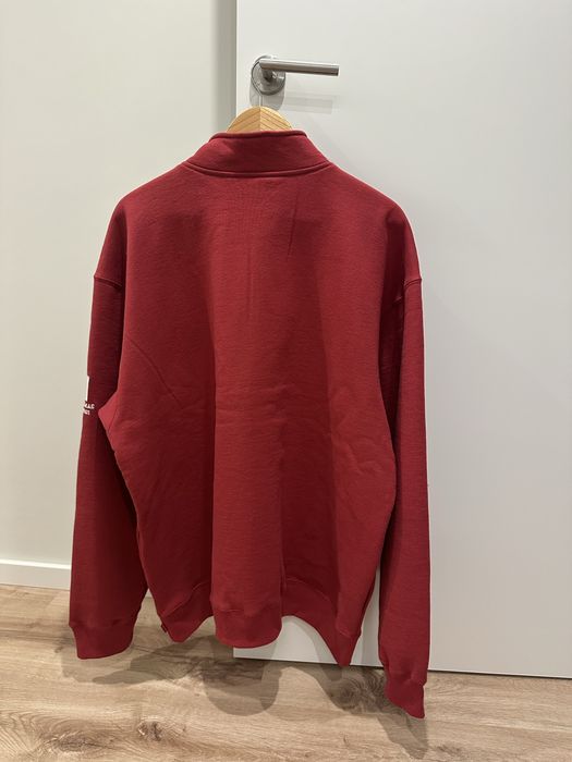 Supreme Shop Flag Half Zip Pullover (Red/Tokyo)