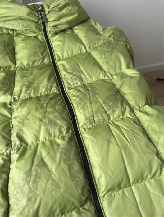 Damska zielona kurtka puchowa