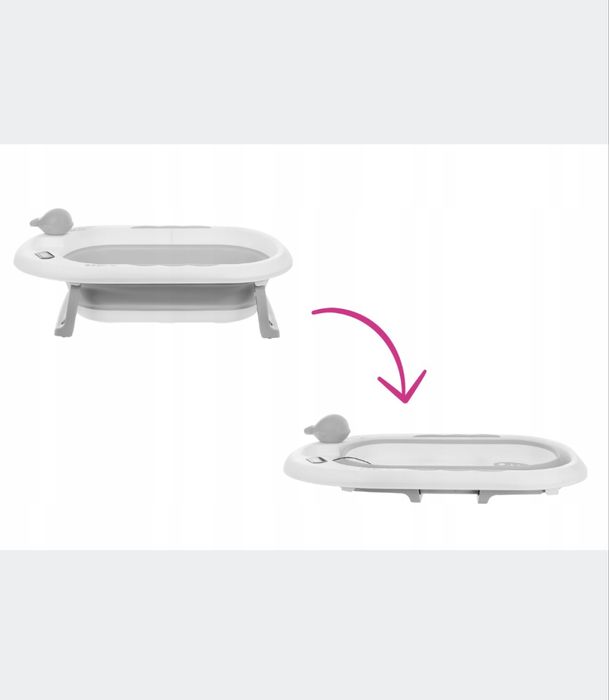 PRIMABOBO Wanienka składana ze stojakiem poduszka