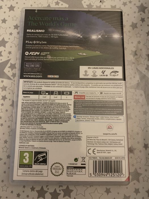 Jogo fc24 nintendo switch