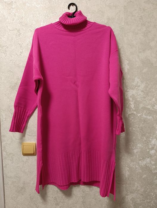 Теплий светр-сукня