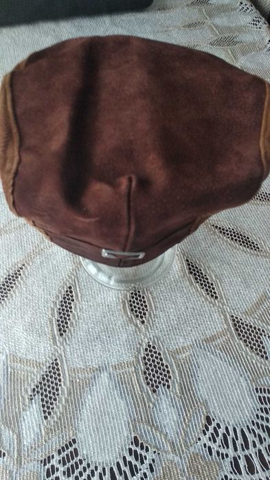 Kaszkiet męski skórzany