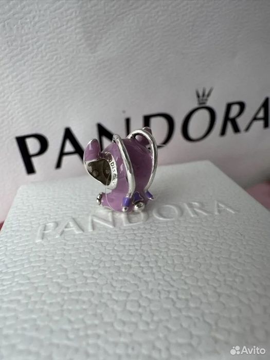 Conta  Anjo Lilo& Stitch  Disney prata