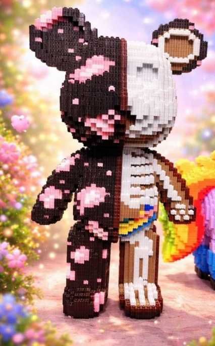 НОВИНКА! 3д конструктор БИРБРИК Magic Blocks Bearbrick Мішка Стіч