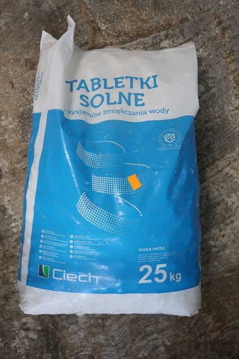 Tabletki solne do systemów zmiękczania wody 25 kg RÓŻNE RODZAJE
