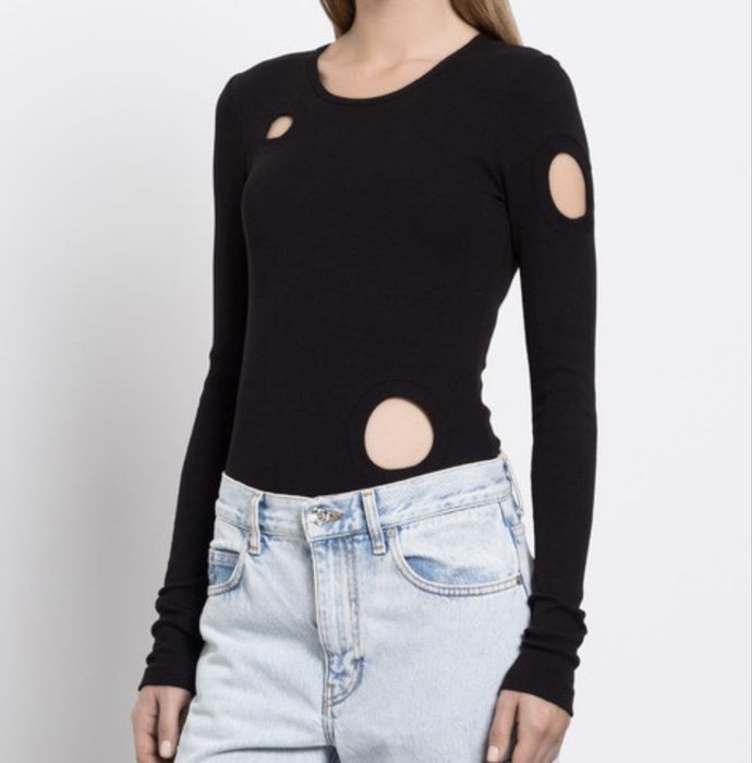 Чорний боді Off White