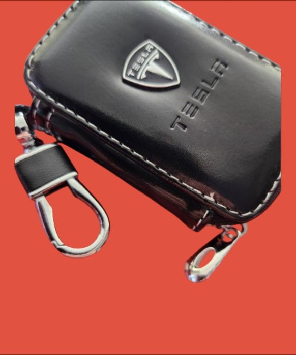 Tesla - carteira, porta chaves. Novo