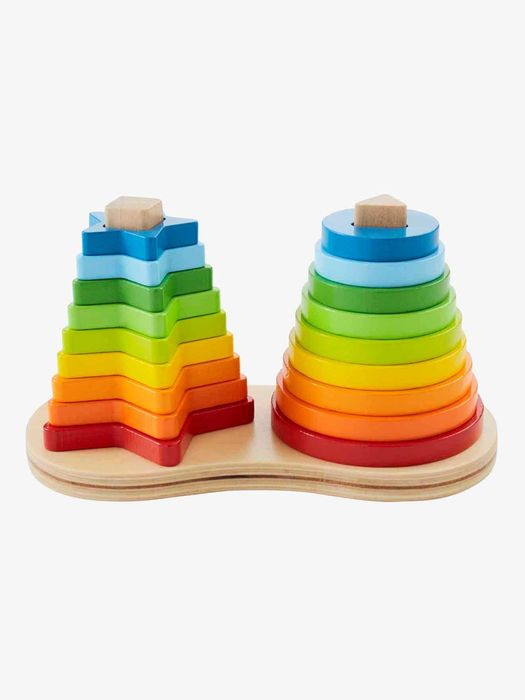 Vertbaudet Multicolor Stacking Pyramid Toy for Children64585873657602121