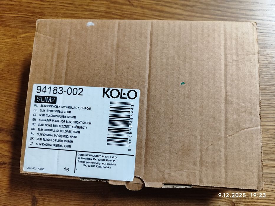 Przycisk spłukujący do WC Koło Slim 2 srebrny chrom