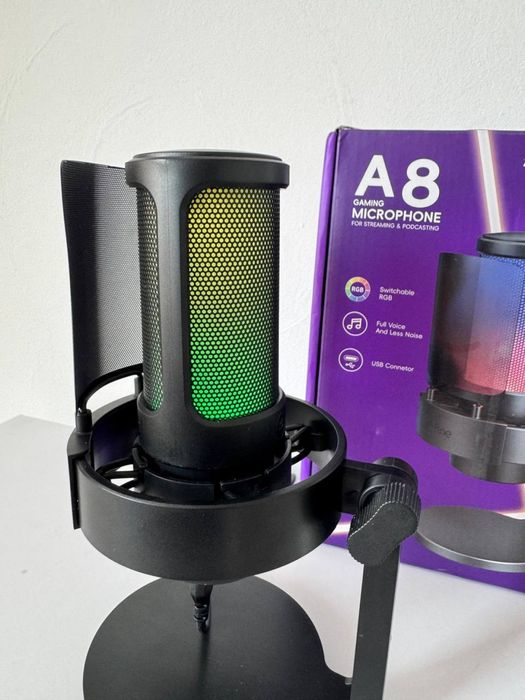 Нові мікрофони Fifine AmpliGame A8 стримминг геймерский игровой hyperX