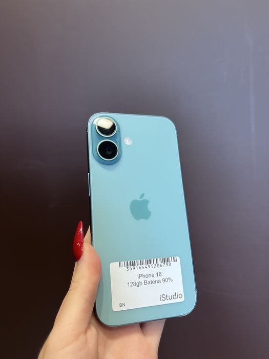 RATY 0% iPhone 16 128 GB BATERIA 90% GWARANCJA 12 miesiecy !!!