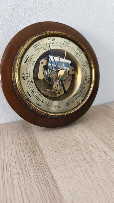 Barómetro vintage HUGER (West Germany) peça decorativa & técnica