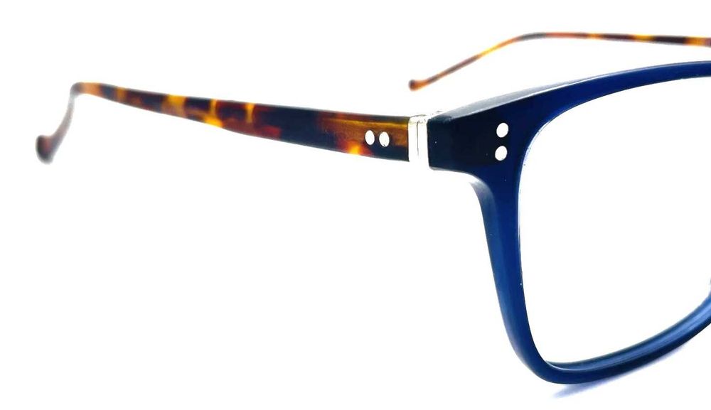 Hackett Bespoke Blue Glasses Lockhole Square Frame Mod: HEB  48* 145